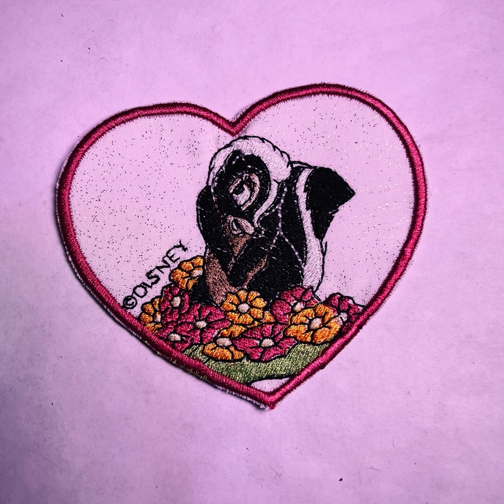 Flower Bambi Disney iron on patch
